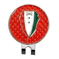 thumbnail image 2 of Marcadores de pelotas de golf con clips para sombreros Rojo Sunnimix Marcador de pelotas de golf, 2 of 8