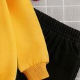 thumbnail image 5 of Toddler Baby Girl Clothes 24 Months 2T 3T 4T 5T 6T 7T Fall Winter Outfits Contrast Color Long Sleeve Sweatshirt + Flare Pants Sets Dark Purple Size 5-6 Years, 5 of 7