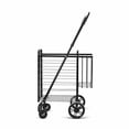 thumbnail image 5 of Folding Shopping Cart Basket Rolling Utility Trolley With Adjustable Handle | Black, 5 of 9