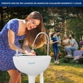 thumbnail image 2 of Lavabo Portátil Fregadero para Camping SereneLife con Tanque de Agua de 19L, Bomba de Pie, Dispensa Jabón y Soporte para Toallas, Compacto con Asa para Transportar, Ideal Actividades al Aire Libre, 2 of 8