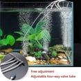 thumbnail image 5 of 2pcs Aquarium Air Flow Control Valve Lever Distributor Chromium Copper Four Hole Splitter Aquarium Air Tube, 5 of 5