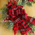 thumbnail image 7 of Christmas Wreath under $5! Cagogo 18 Inch Christmas Wreath for Front Door, Artificial Flower Christmas Decor, Outdoor Indoor Home Decoration, Festive Welcome Wreath, Holiday Seasonal Decor, 7 of 7
