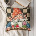 thumbnail image 3 of Happy Decorative Throw Pillow Covers, Religious Cross Outdoor Home Decor, Carrot Basket Check Farmhouse Couch Cushion Case, 3 of 5