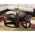 thumbnail image 2 of Bowery Hill Table Basse avec 4 Tabourets en Brun Foncé, 2 of 2