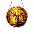 thumbnail image 3 of AZXY Deer Acrylic Suncatcher Window Hanging, 7.87 Inch Stained Glass Art Ornament, Crystal Sun Catcher Indoor Outdoor Garden Patio Wall Decor Gift, 3 of 6