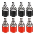 thumbnail image 1 of Uxcell 8 Pcs Jack Banana, 24A 6 x 4mm Montaje en Panel Jack Banana Femenino, Adaptador de Poste de Conexión de 4mm para Conectores Banana, Rojo y Negro, 1 of 5