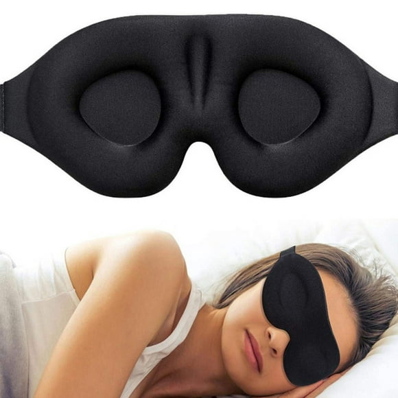 Agiferg Masque de Sommeil Design Concave 3d, 100% Occultation, Masque Oculaire Ultra-Doux et Réglable