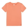 thumbnail image 6 of WIBACKER 1-8Y Ribbed Cotton Pajamas for Little Girls 2 Piece Short Sleeve Sleepwear Set, 6 of 11