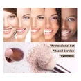 thumbnail image 4 of Kit de 14 piezas de brochas sintéticas premium para base, polvos, correctores, sombras de ojos y rubor en tono dorado champán, 4 of 4