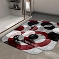 thumbnail image 2 of 1pc Abstract Circles Composition Absorbent Non-Slip Bathroom Thickened Flannel Rug Decor,Soft,Quick Drying,Suitable For Indoor/outdoor Use,Bathrooms,Bedrooms,Kitchens,Terrace,Laundry Rooms,16"x24", 2 of 9