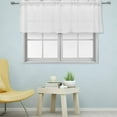 thumbnail image 3 of GUOOL Cantonnières Semi-Poche pour Tringle Rideaux Droits Légers en Polyester Respirant pour Bureau Cuisine Balcons Blanc, 3 of 9