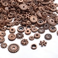 thumbnail image 5 of 100g Mixed Antique Copper Metal Flower Beads Caps Beads Ends Tibetan Silver Spacer Beads Loose Beads Jewelry Accessories for Bracelet Necklace Jewelry Making, 5 of 8