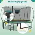 thumbnail image 4 of 14FT Trampoline for Kids with No-gap Design, SHINPT Outdoor Trampoline with 1200LBS Capacity, Kids Trampoline 14FT with Basketball Hoop, Large Trampoline Outdoor for Backyard, Big Trampoline for Kids, 4 of 9