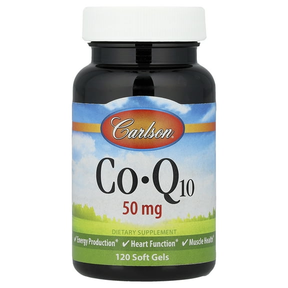 Carlson CoQ10, 50 mg, 120 Softgels