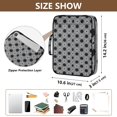 thumbnail image 3 of Haosy Accordion File Organizer Zipper Binder 500 Sheet 6-Tab Expanding File Folder Multi-Pocket 1.2 Inch 3 Ring Octagon and Square, 3 of 7