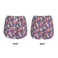 thumbnail image 3 of Salouo colorful Skull flower daisy Print Women's 2 in 1 Running Shorts Double-Layer Shorts Athletic Workout Gym Yoga Shorts Running Shorts for Women-X-Large, 3 of 7