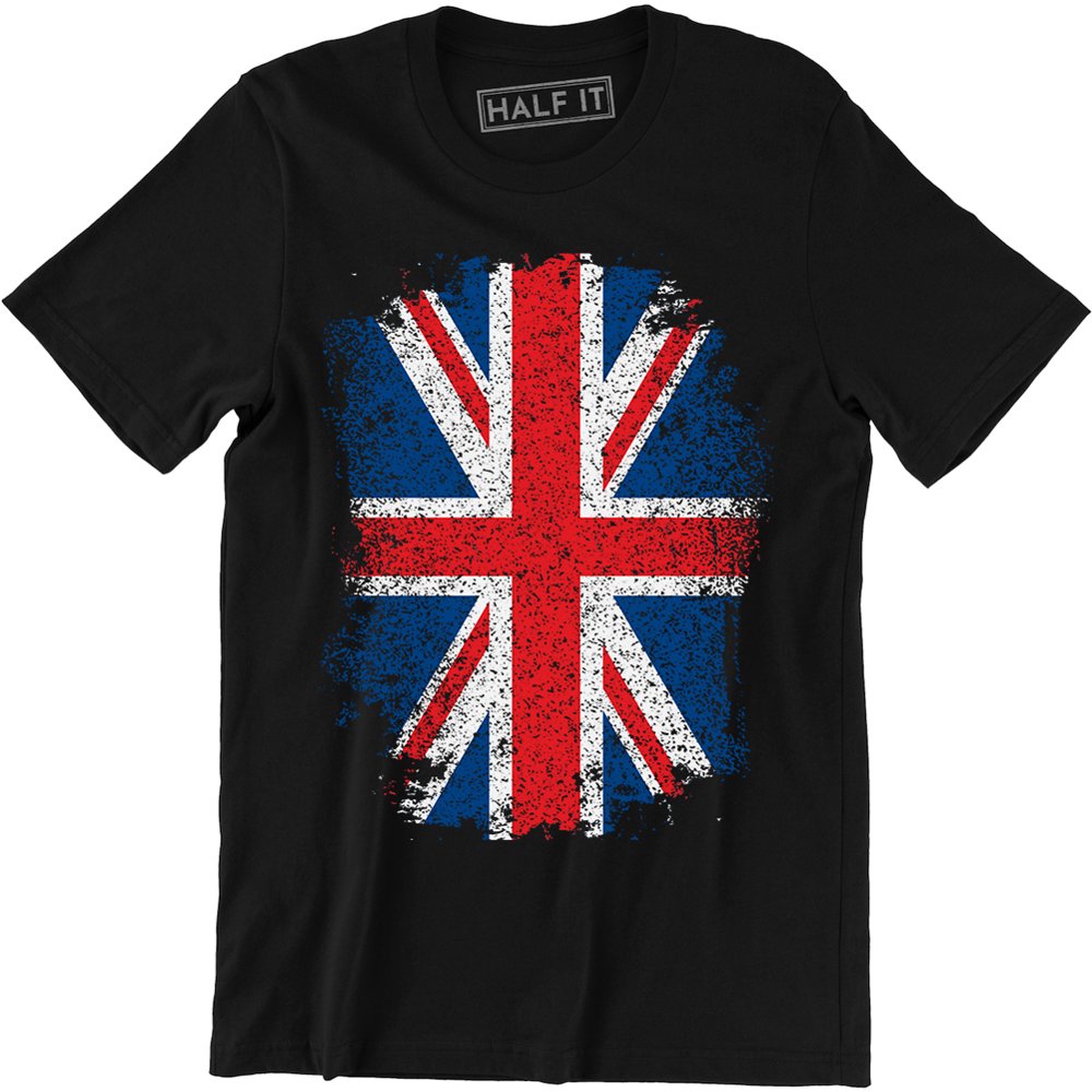 black and white union jack t shirt