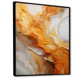 thumbnail image 2 of Designart "Lava Geode in Gold and White IV" Landscapes Framed Wall Art - Traditional Gold Stone Geode Bedroom Framed Canvas Wall Art, 2 of 6