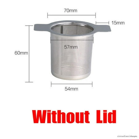 

Stainless Steel Tea Infuser Metal Mesh Cup Strainer Loose Leaf Filter With Lid