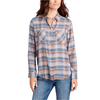 William Rast Women`s Aidan Plaid Shirt (Medium Blue, M)