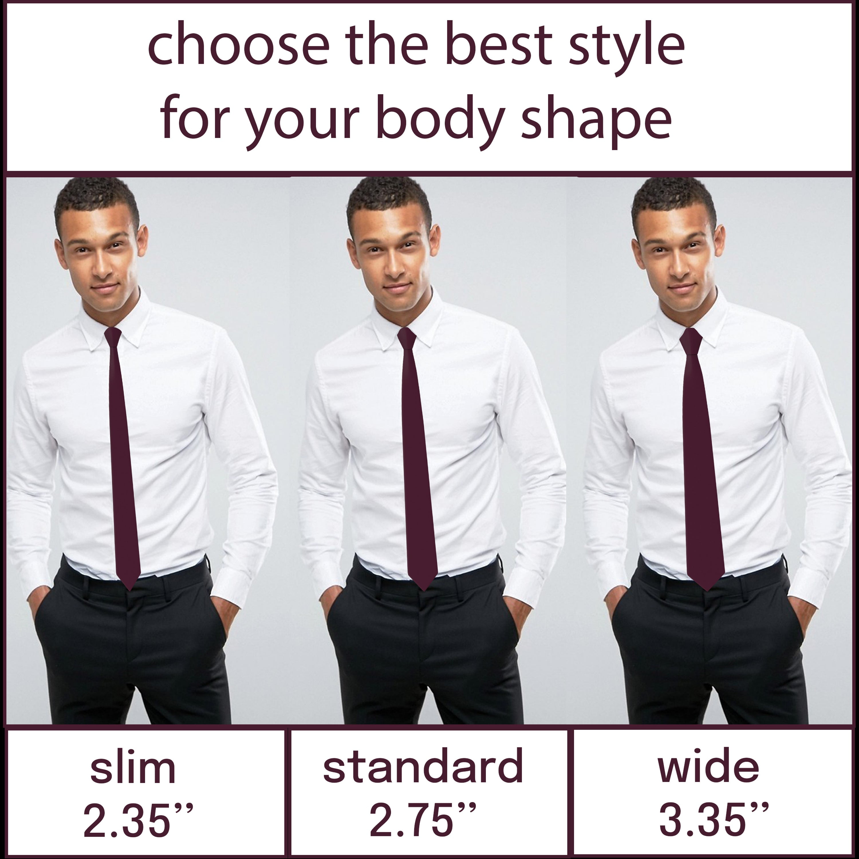 slim vs regular tie