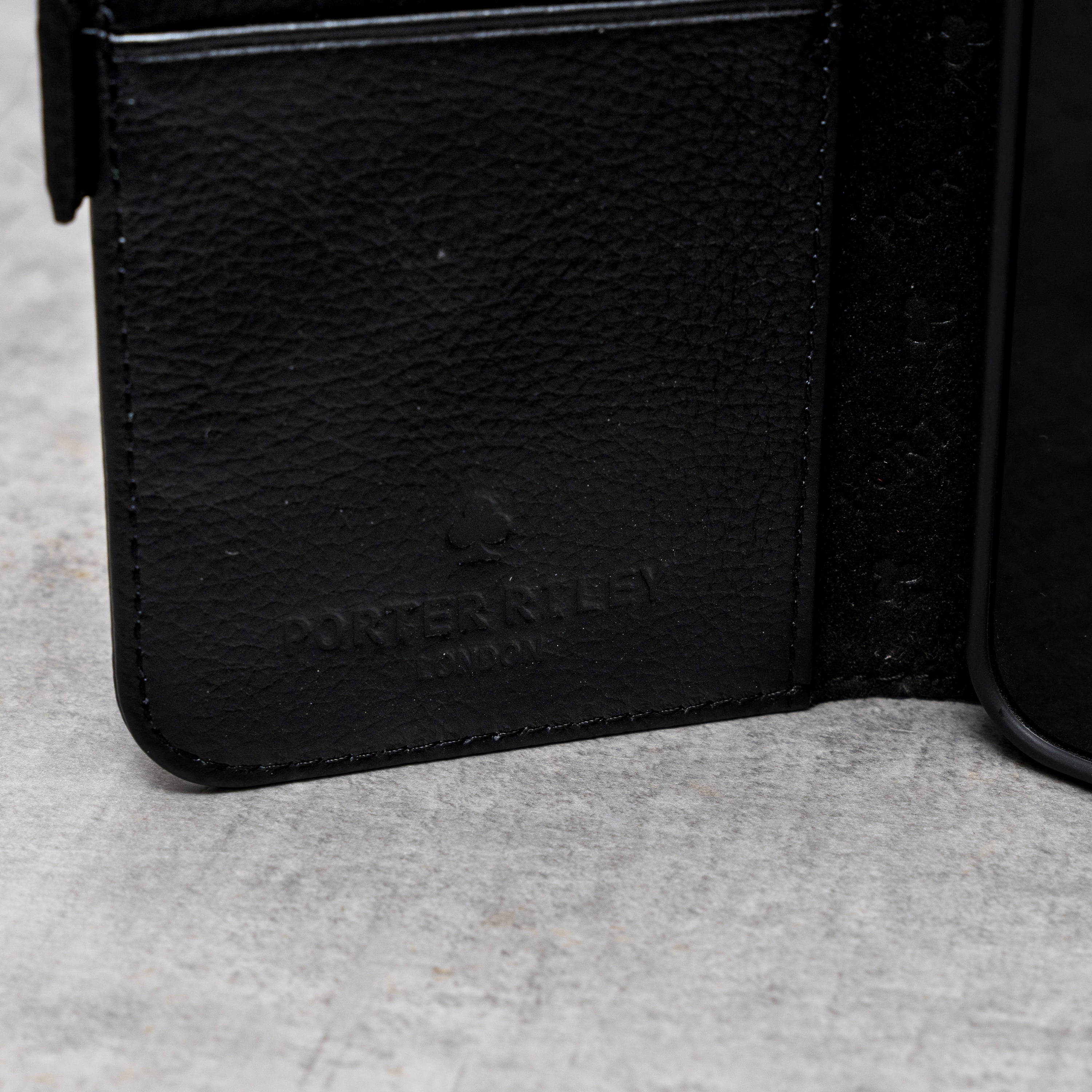 PORTER RILEY - Leather Case for iPhone 16 Pro. Premium Genuine Leather Stand/Cover/Wallet/Flip Case
