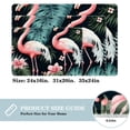 thumbnail image 2 of Flamingo Non-Slip Polyester Office Mat Chair Rug - Machine Washable Office Rug, 2 of 6