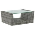 thumbnail image 5 of vidaXL 8 Piece Garden Lounge Set with Cushions Poly Rattan Grey, 5 of 5
