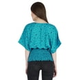 thumbnail image 5 of Moomaya Printed Batwing Tops For Women V-Neck Summer Casual Blouse Fashion Tunic, 5 of 8
