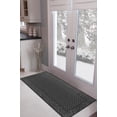thumbnail image 4 of 2'x5' Jarvis Graphite Embossed Needlepunch Indoor/Outdoor Mat, 4 of 4