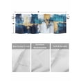 thumbnail image 4 of Valances for Windows Abstract Graffiti Art Rod Pocket Cafe Window Treatments Valance Curtains for Kitchen Bathroom Laundry Basement Windows 42"x18", 4 of 9