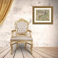 thumbnail image 3 of Vintage Maps 31x26 Gold Ornate Wood Framed with Double Matting Museum Art Print Titled - Carolinas in 1711, 3 of 4