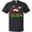 AB-Black, variant on Granny Claus with Christmas Santa Hat and Snowflakes T-Shirt