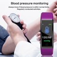 thumbnail image 3 of Fitness Tracker Activity Tracker Watch with Heart Rate Monitor  Waterproof Smart Fitness Band with Step Counter  Calorie Counter  Pedometer Watch for Kids Women and Men Purple, 3 of 5