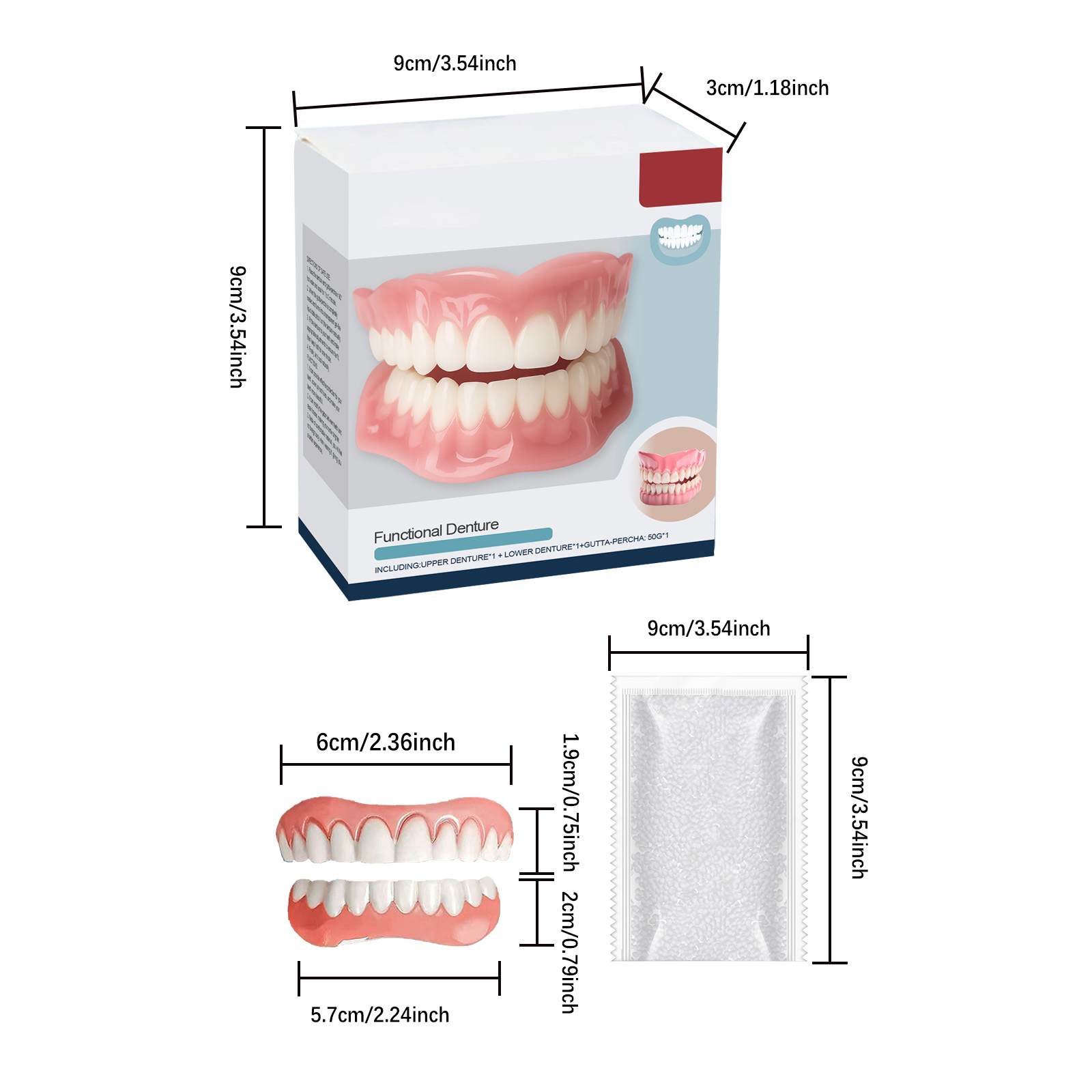 Alvantor Teeth Modification Kit Resin Teeth Cover Natural Fit Smile Enhancement