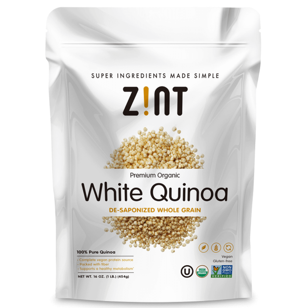 Zint Raw Organic Vegan Protein White Quinoa, 4.0 Lb