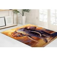 thumbnail image 2 of Area Rug, Home Decor Rugs, Luxury Rugs, Yellow Rug, Salon Rug, Elephant Painting Rug, Elephant Lover Gift Rug, Animal Rugs, Runner Rug, 3.3'x6.5' - 100x200 cm, 2 of 8