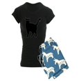 thumbnail image 1 of CafePress - Black Cat Silhouette - Women's Dark Pajamas, 1 of 1