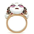 thumbnail image 3 of IP Rose Gold(Ion Plating) Brass Ring with Top Grade Crystal in Clear for Women Style GL163, 3 of 3