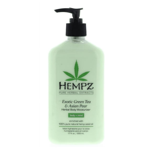 Hempz Exotic Green Tea & Asian Pear Herbal Body Moisturizer 17 oz 2 Pack