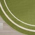 thumbnail image 5 of Nourison Essentials Indoor/Outdoor Green Ivory 8' x round Area Rug, (8 Round), 5 of 9