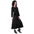 thumbnail image 3 of Moomaya Full Sleeves Maxi Dress Long Button Down Solid Casual Slit Dresses, 3 of 6