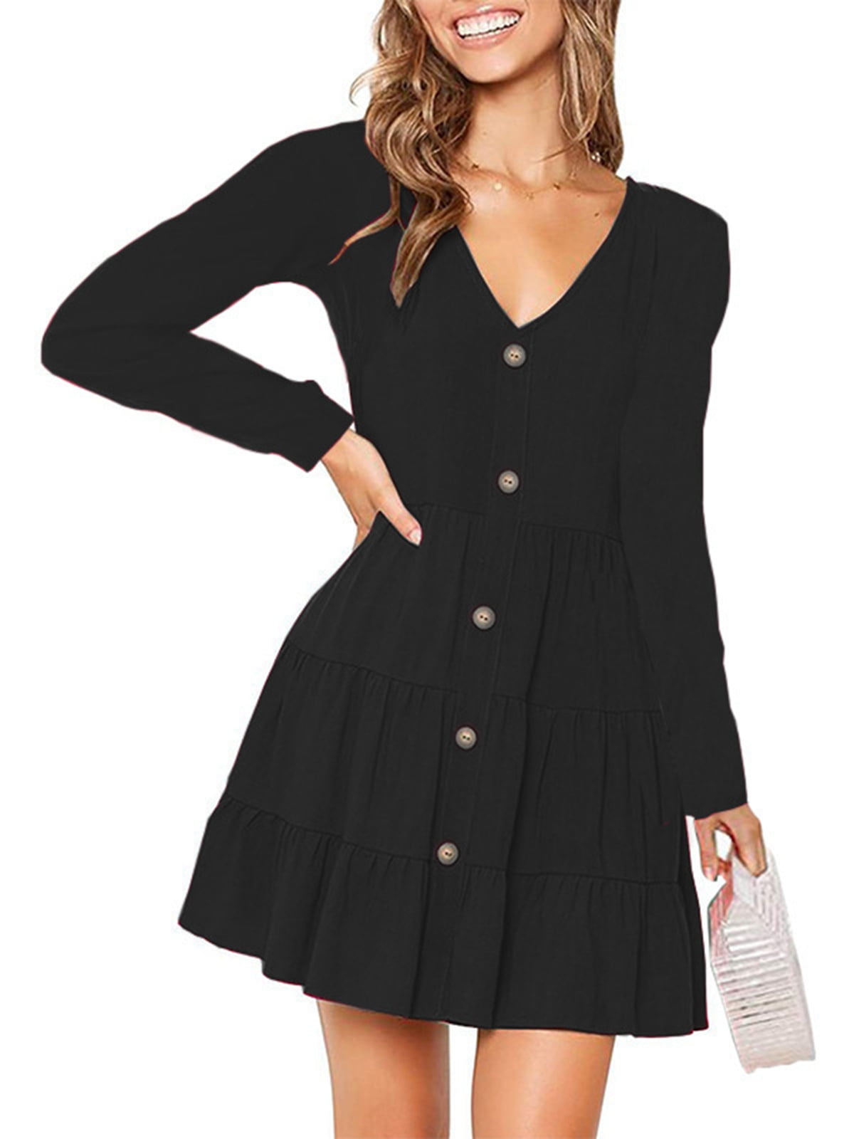 cute casual long sleeve dresses