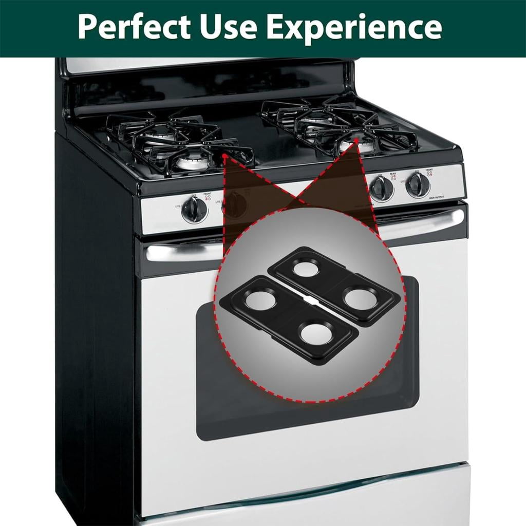 Burners Drip Pans Pair for Oven Maintenance Smooth Surfaces Droping Trays Quick Easy Setup
