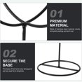 thumbnail image 2 of Hat Display Stand Stainless Steel Wig Display Bracket Hat Storage Organizer, 2 of 9