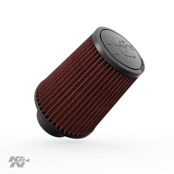 K&N Universal Clamp-On Air Filter: High Performance, Premium, Washable, Replacement Filter: Flange Diameter: 3.5 In, Filter Height: 5.5 In, Flange Length: 0.625 In, Shape: Round Tapered, RU-3550