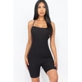 thumbnail image 4 of Ribbed Sleeveless Romper with Crisscross Back, 4 of 11