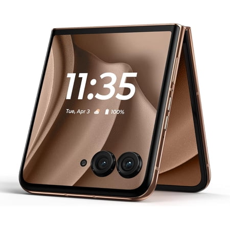 Motorola Razr+ 2025 | Unlocked | Made for US 12/256GB | 50MP Camera | Pantone Mocha Mousse