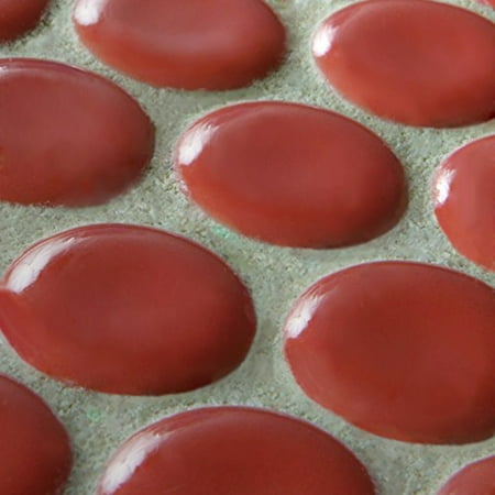 SomerTile FKOMPR95 Penny Vermilio Porcelain Mosaic Floor and Wall Tile, 12" x 12.625", Red
