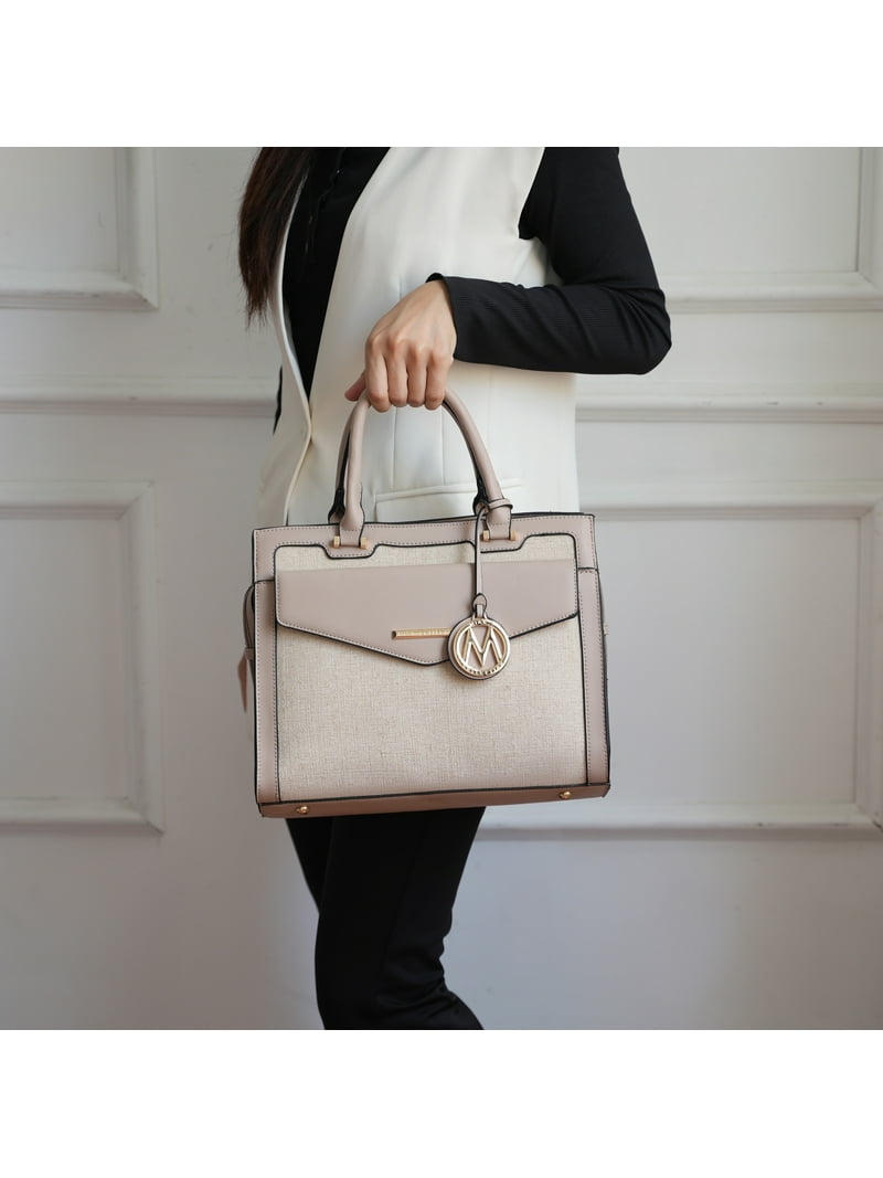 MKF Collection Alyssa Vegan Leather Women's Multi Pocket Satchel